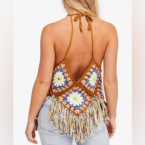 Free people Summer Of Love Cotton Crochet
Halter Top (oversized) - Picture 3 of 10